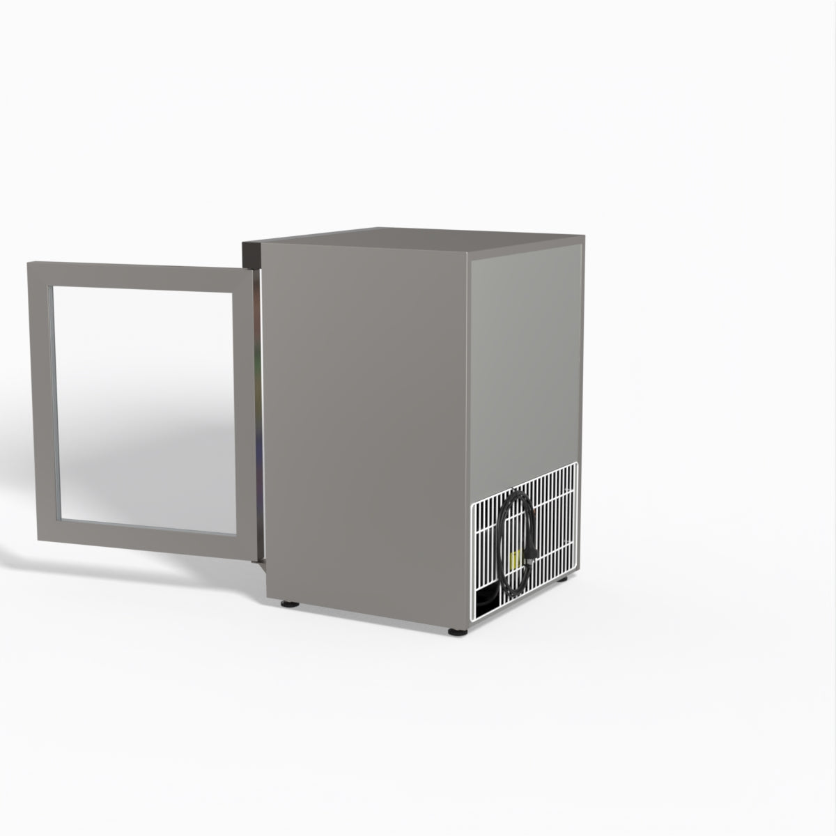 FED-X Thermaster Stainless Steel Upright Static Display Fridge XR200SG