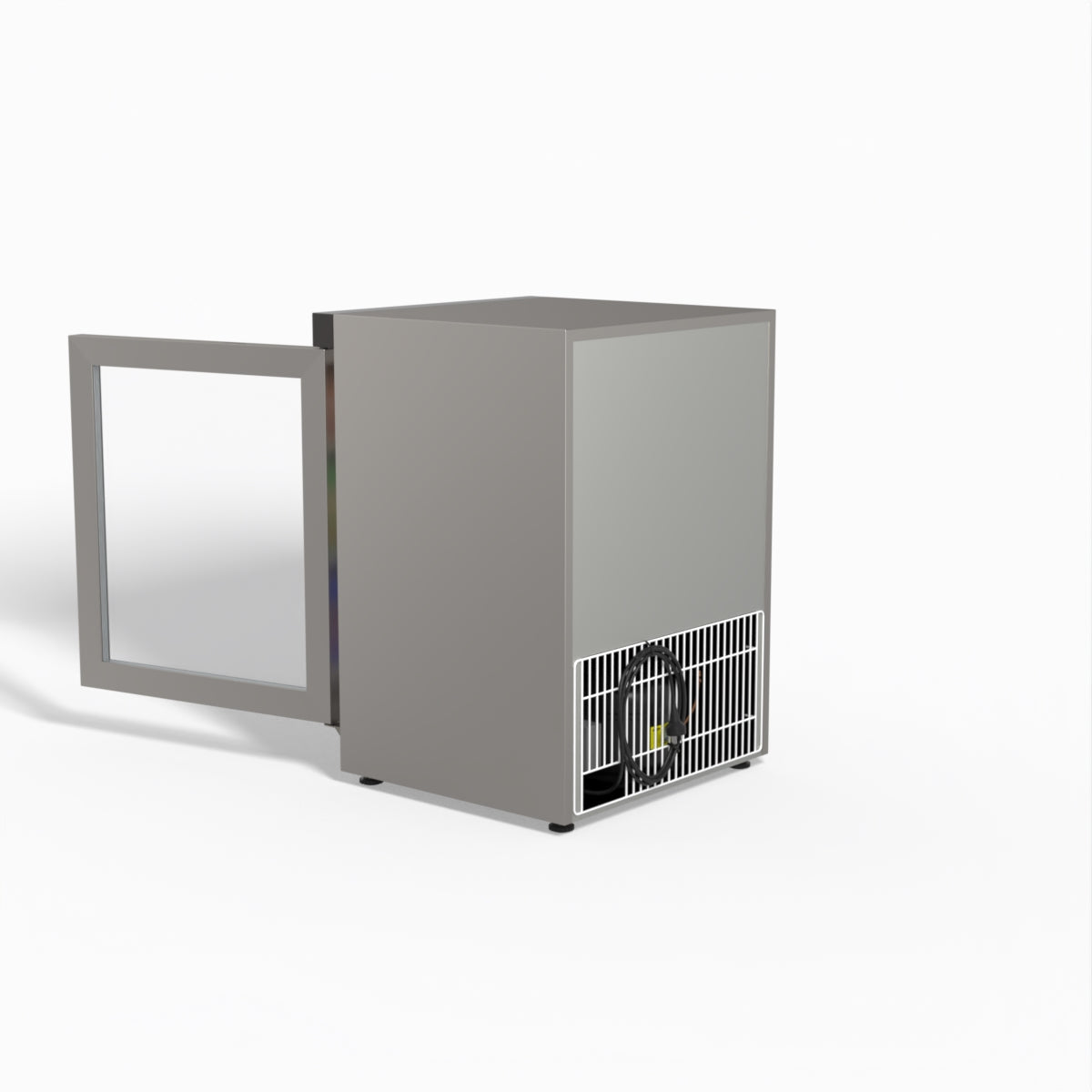 FED-X Thermaster Stainless Steel Upright Static Display Fridge XR200SG