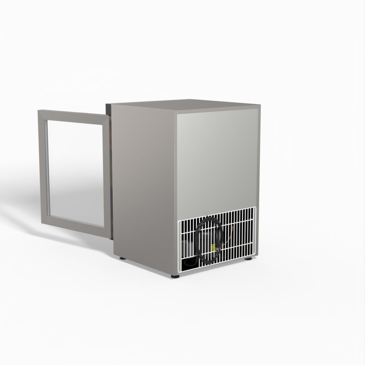 FED-X Thermaster Stainless Steel Upright Static Display Fridge XR200SG
