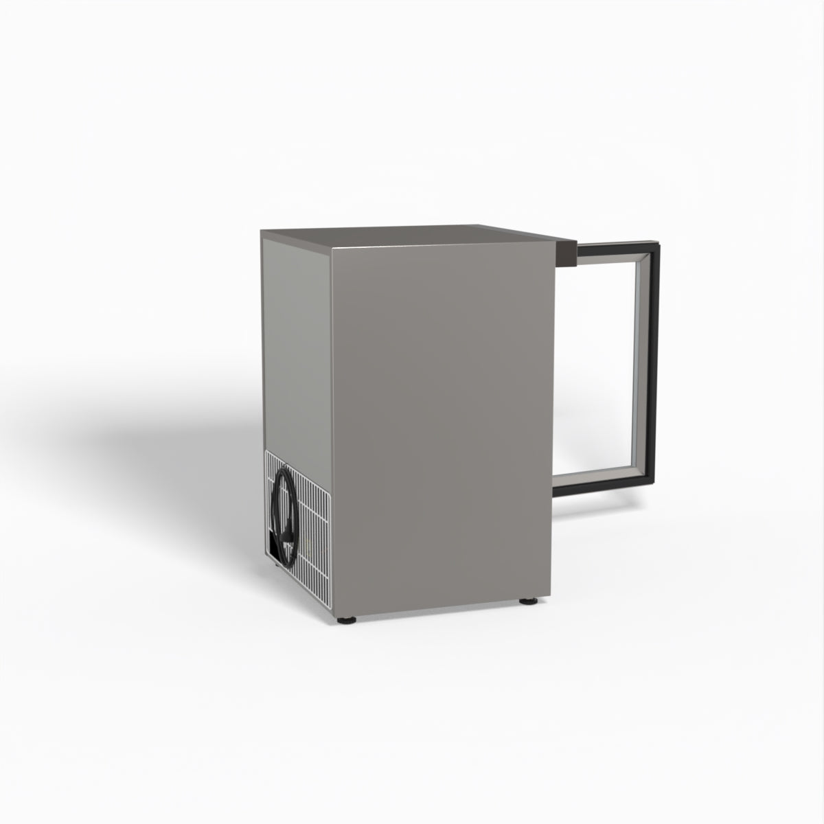 FED-X Thermaster Stainless Steel Upright Static Display Fridge XR200SG