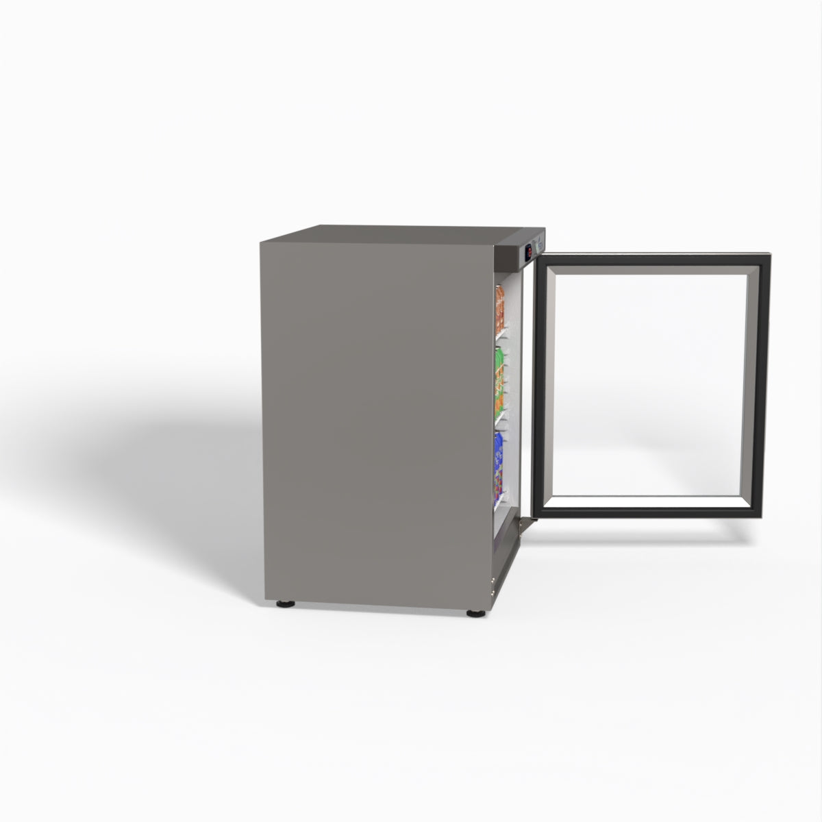 FED-X Thermaster Stainless Steel Upright Static Display Fridge XR200SG