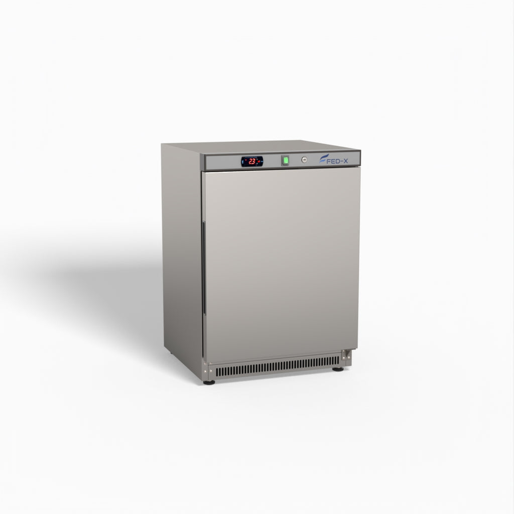 FED-X Thermaster Stainless Steel Upright Static Fridge XR200SS