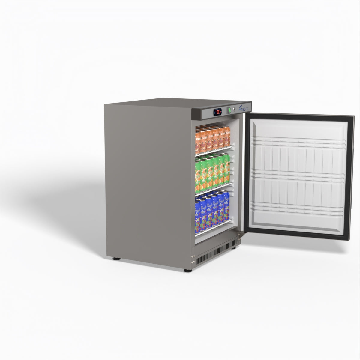 FED-X Thermaster Stainless Steel Upright Static Fridge XR200SS
