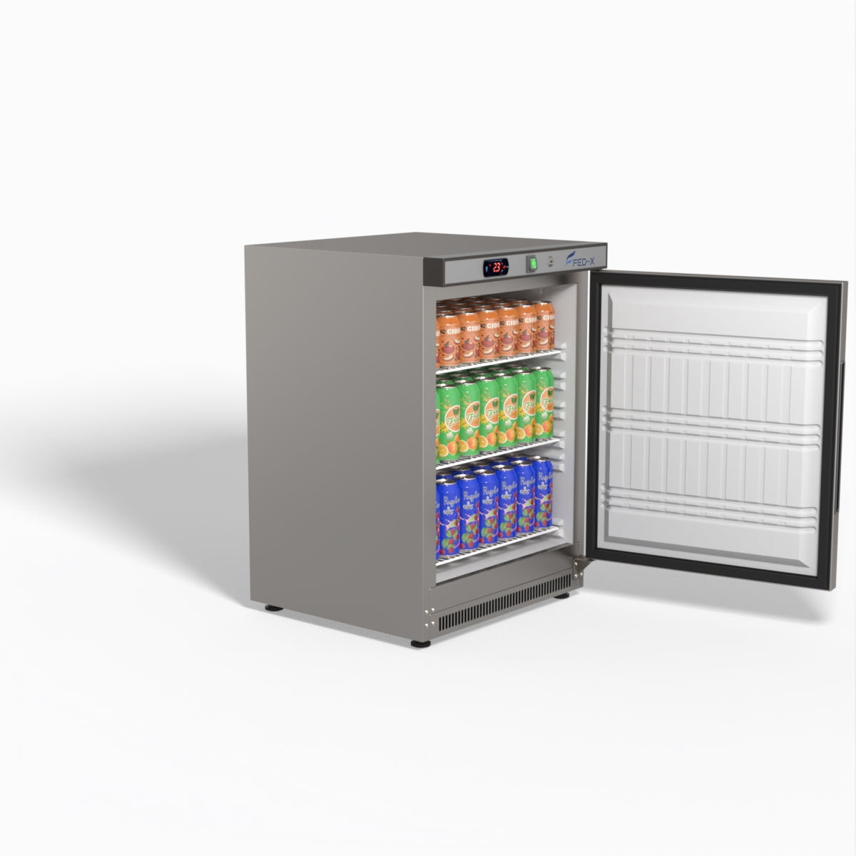 FED-X Thermaster Stainless Steel Upright Static Fridge XR200SS