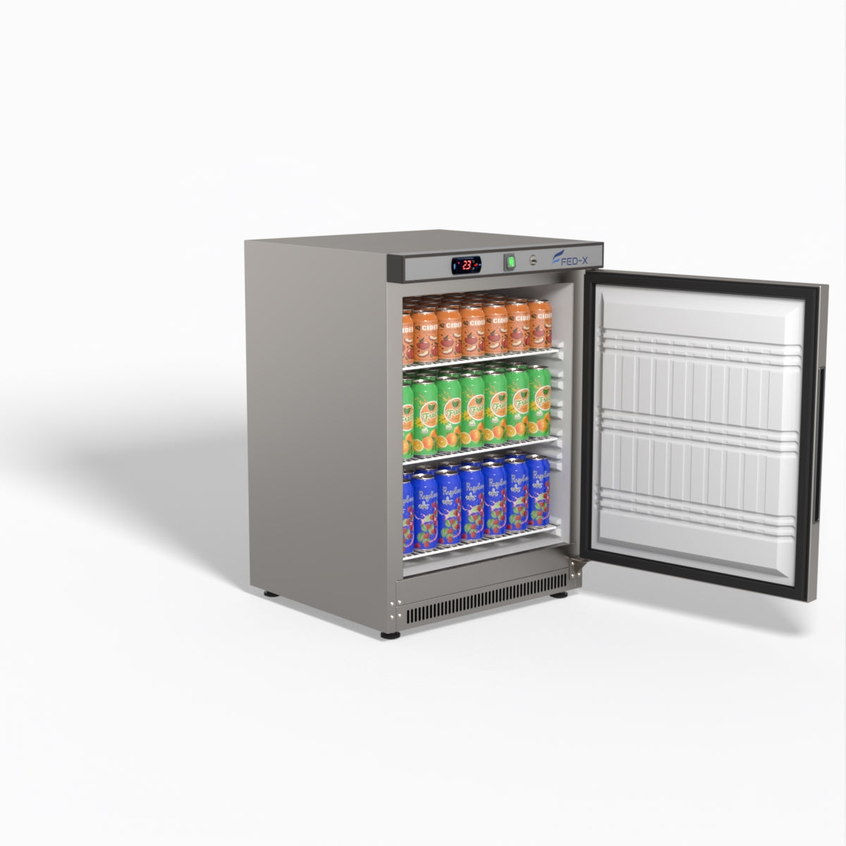 FED-X Thermaster Stainless Steel Upright Static Fridge XR200SS