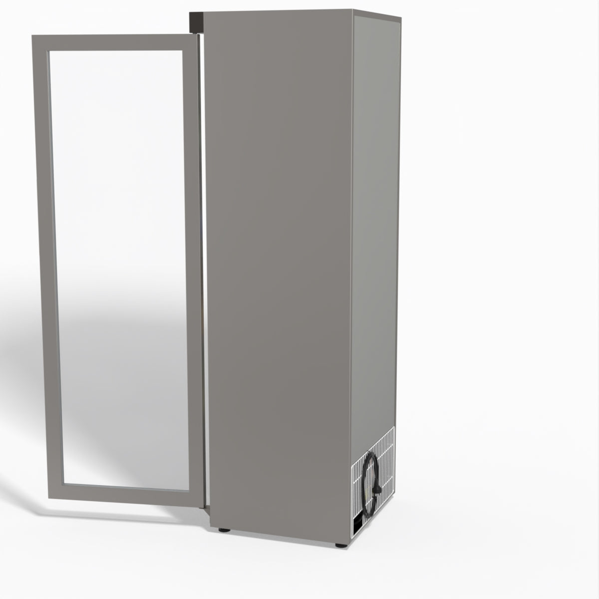 FED-X Thermaster Stainless Steel Upright Static Display Fridge XR400SG