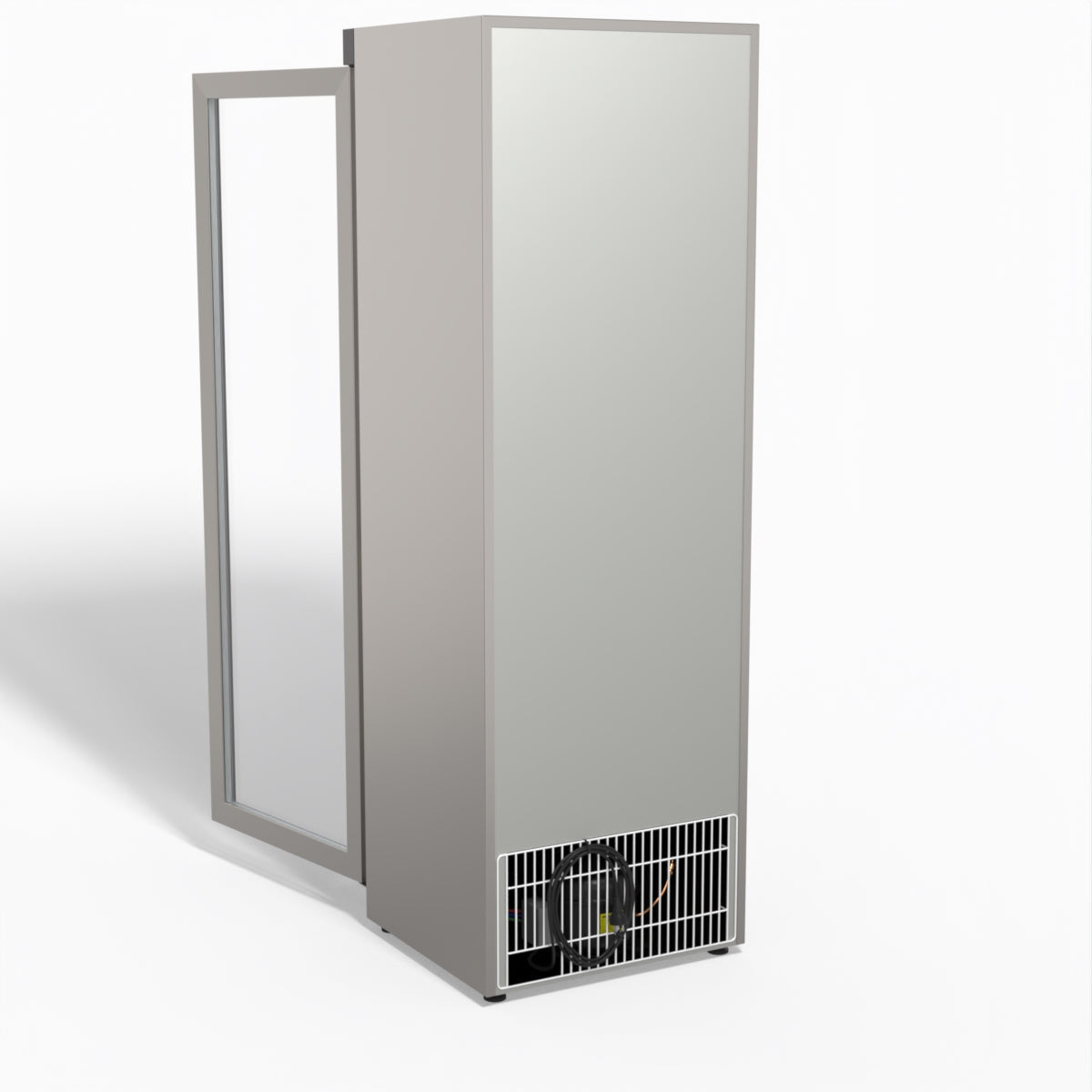 FED-X Thermaster Stainless Steel Upright Static Display Fridge XR400SG