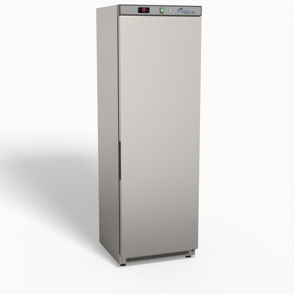 FED-X Stainless Steel Upright Static Fridge XR400SS