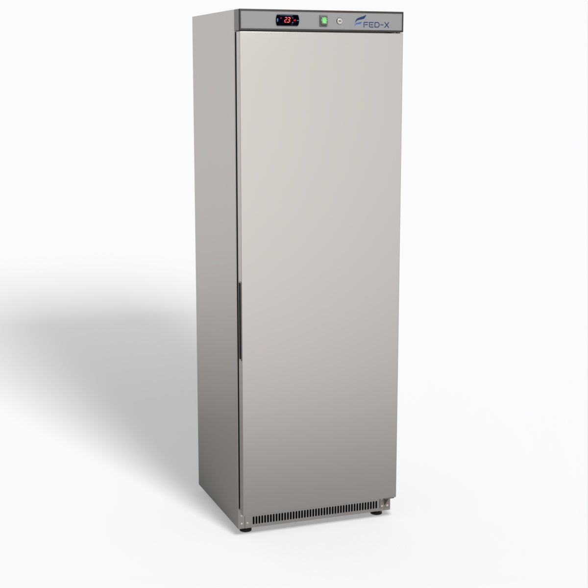 FED-X Stainless Steel Upright Static Fridge XR400SS