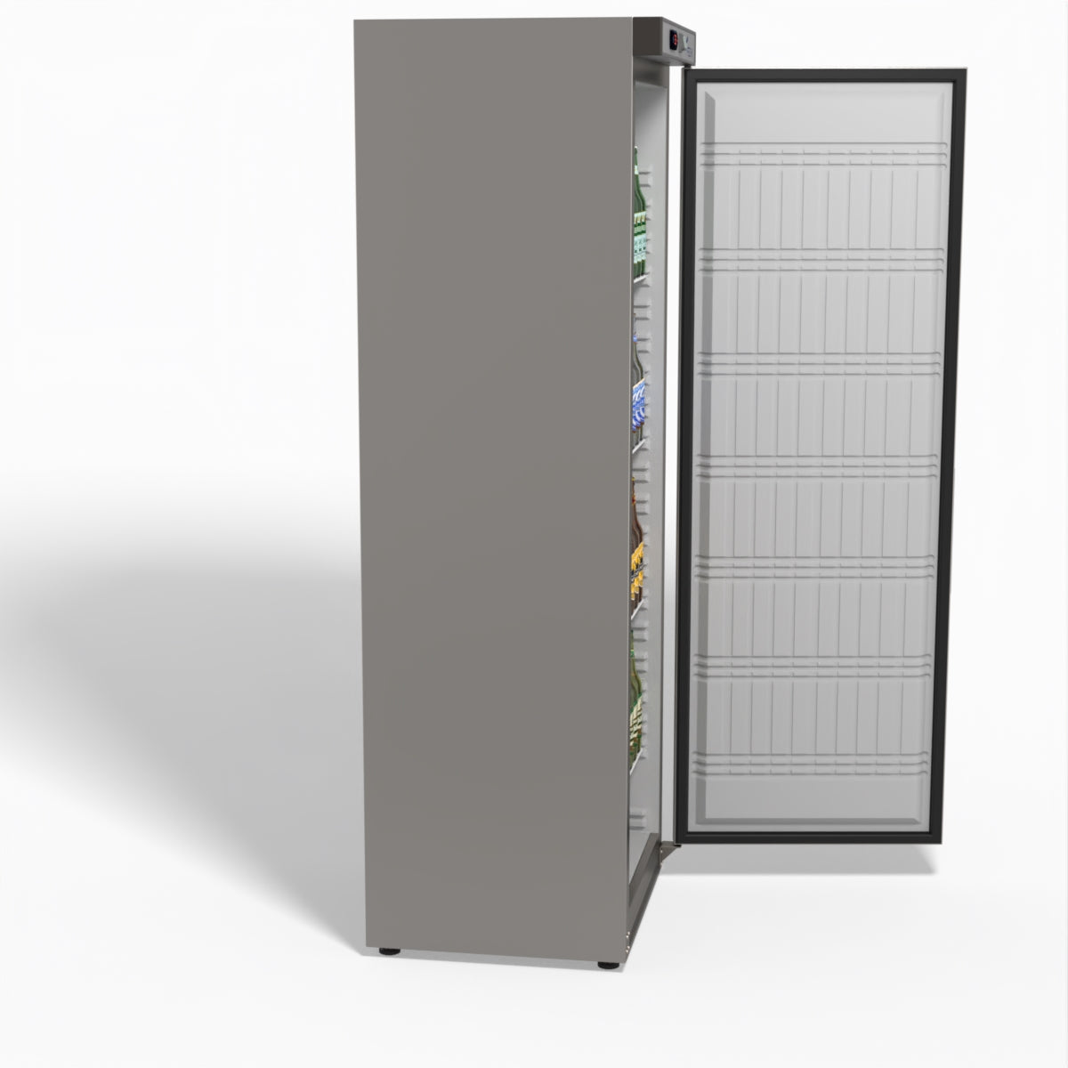 FED-X Stainless Steel Upright Static Fridge XR400SS