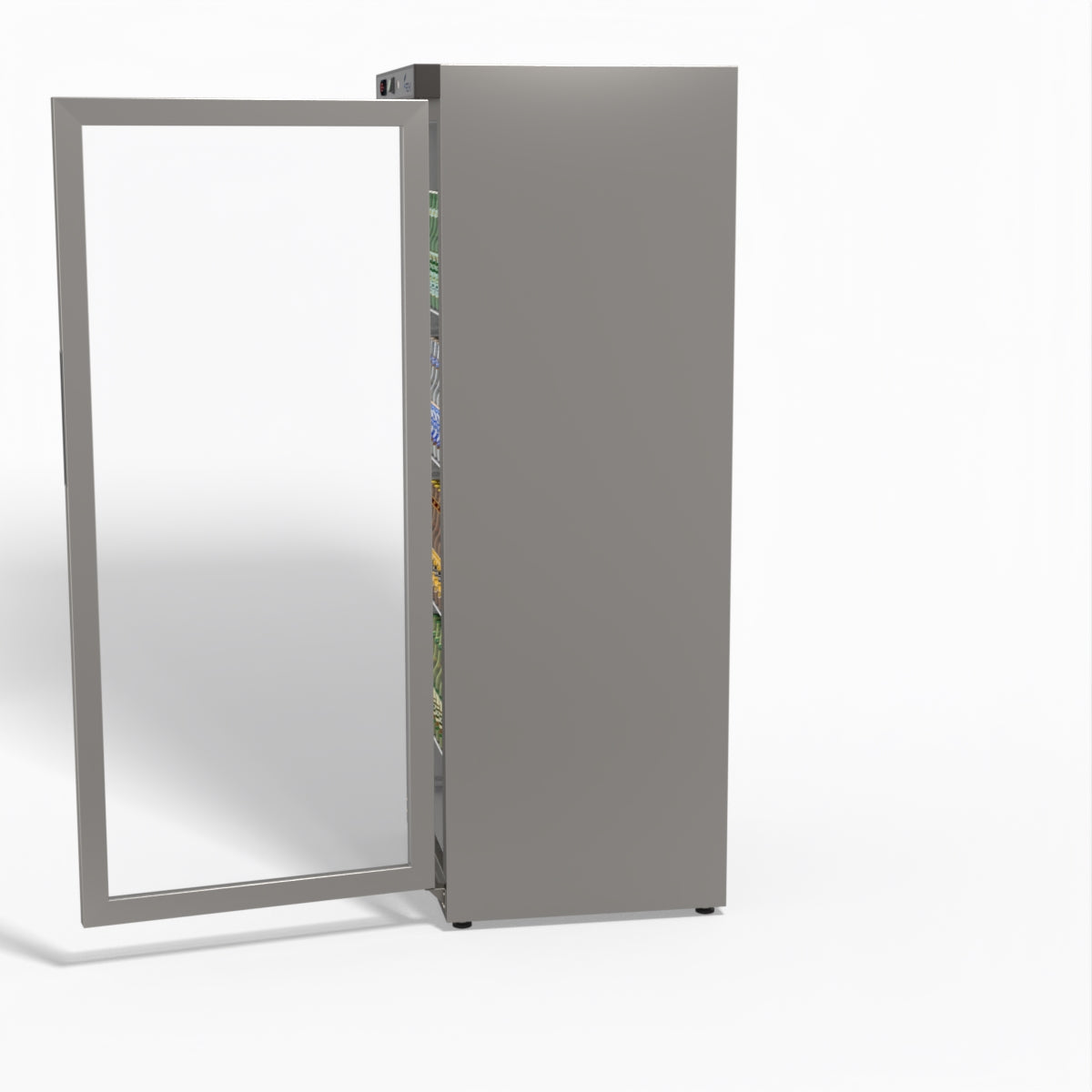 FED-X Thermaster Stainless Steel Upright Static Display Fridge XR600SG
