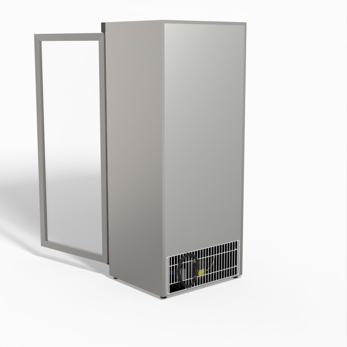 FED-X Thermaster Stainless Steel Upright Static Display Fridge XR600SG