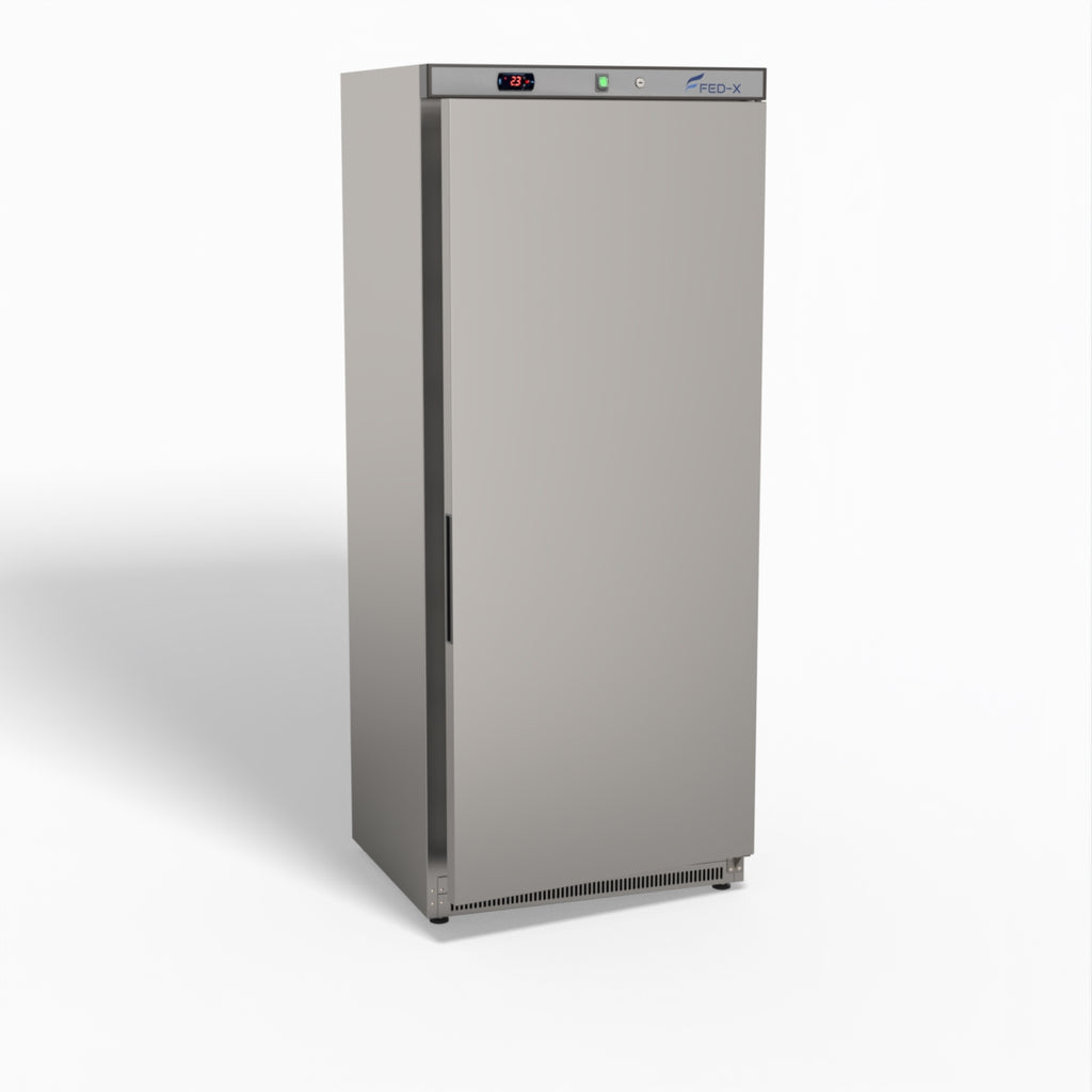 FED-X Stainless Steel Upright Static Fridge XR600SS