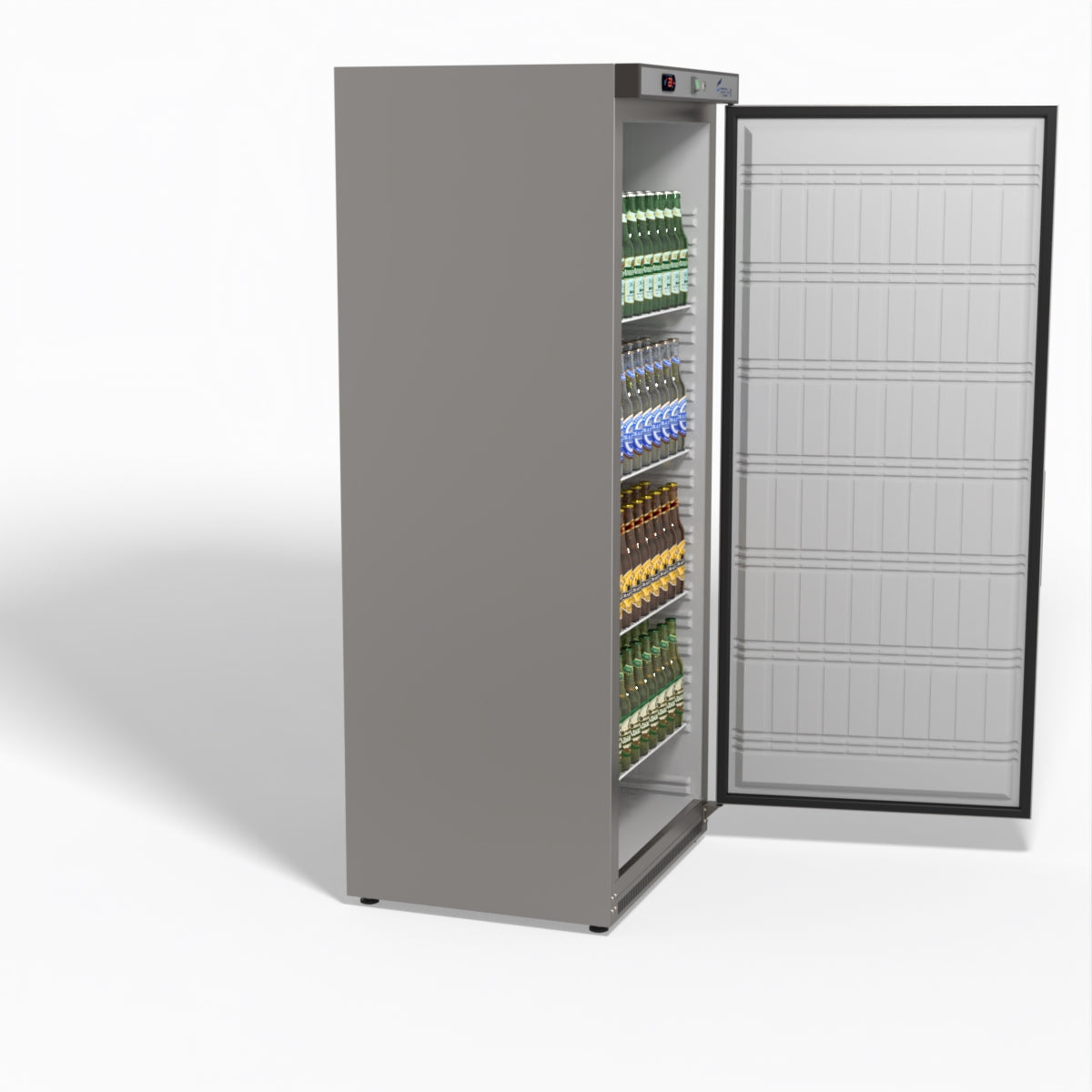 FED-X Stainless Steel Upright Static Fridge XR600SS