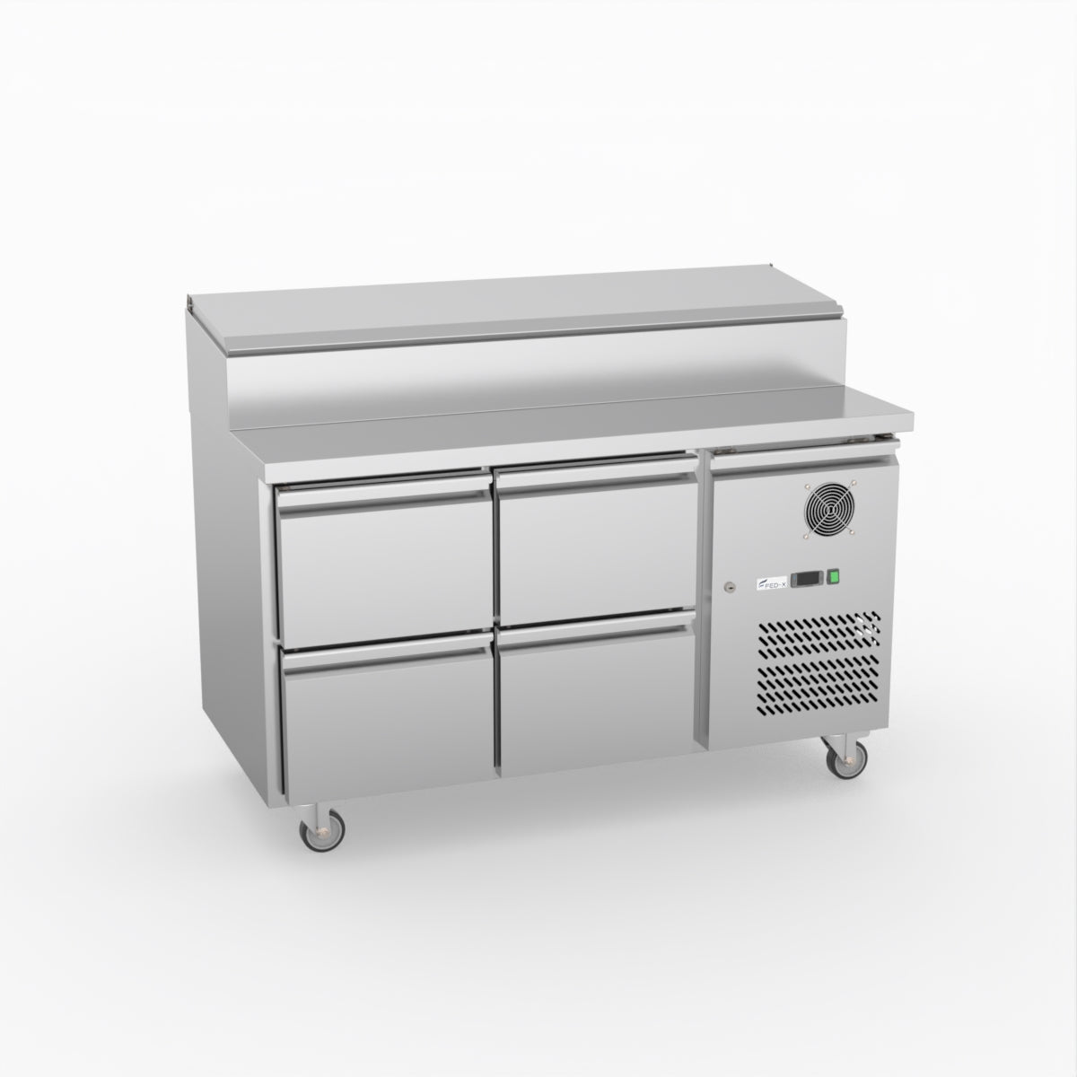 FED-X S/S Four Drawer Sandwich Counter XSS7C13S2V-4D