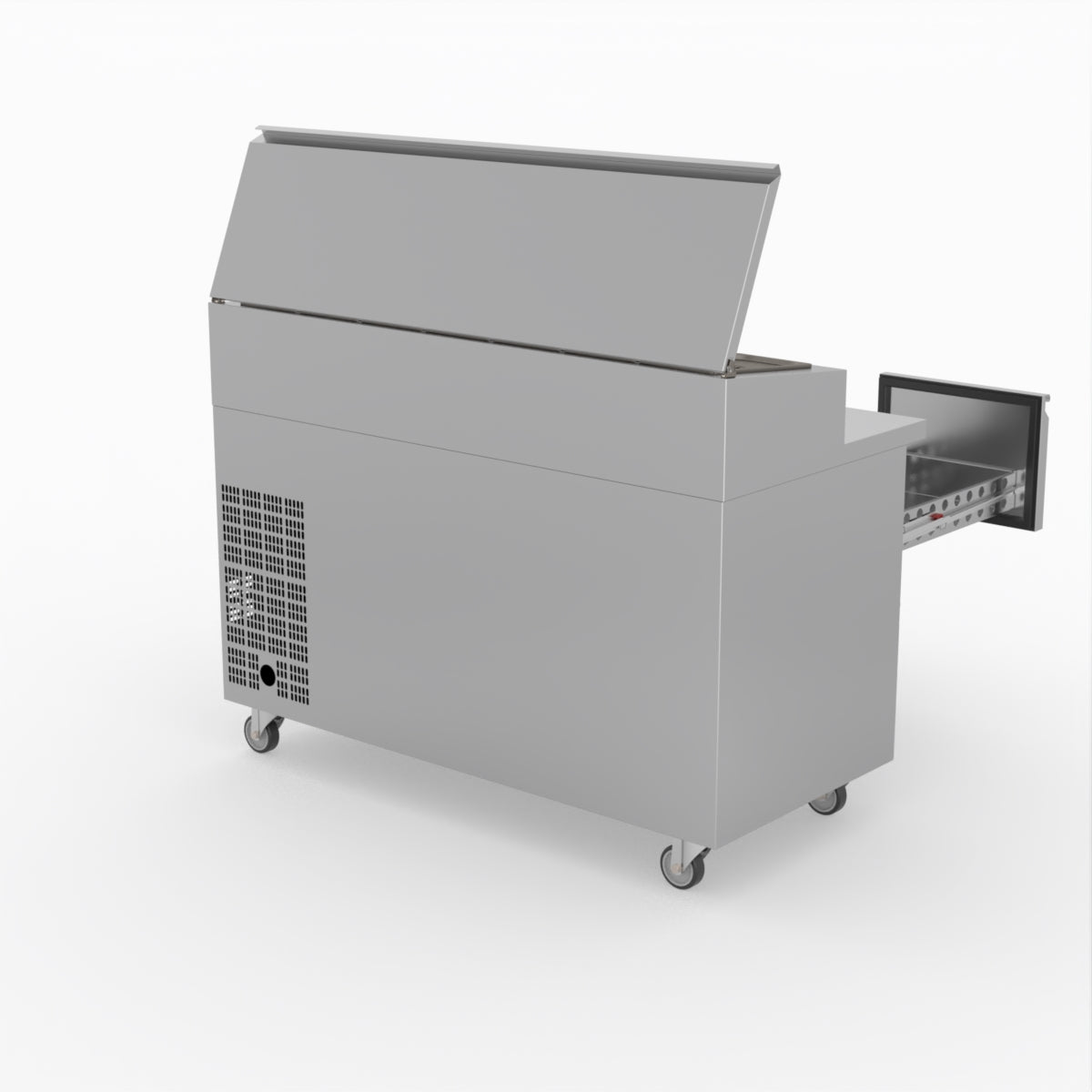 FED-X S/S Four Drawer Sandwich Counter XSS7C13S2V-4D