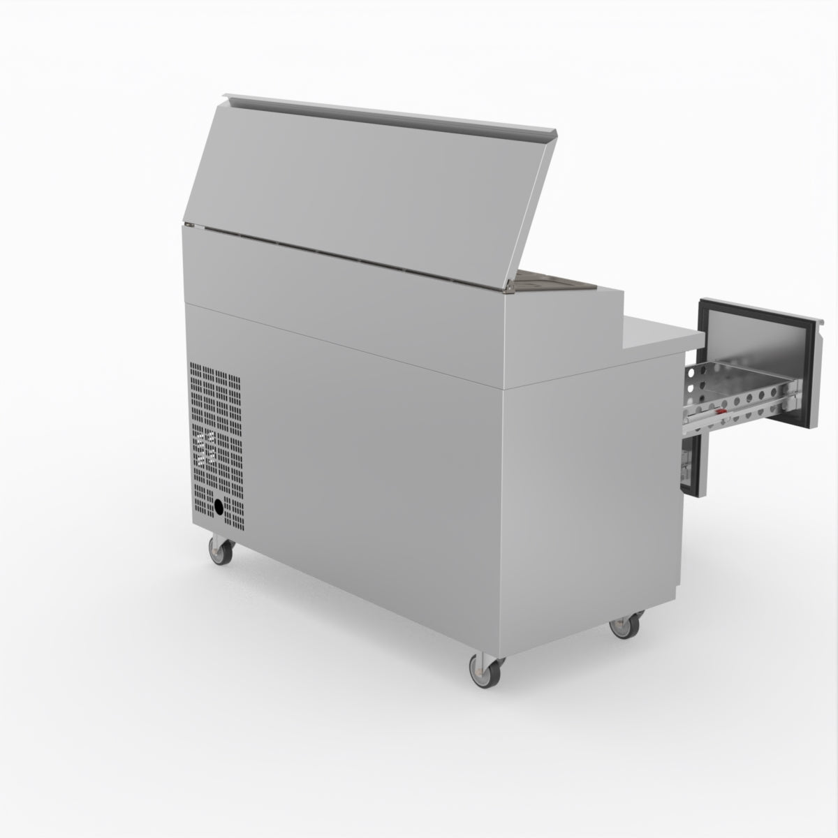 FED-X S/S Four Drawer Sandwich Counter XSS7C13S2V-4D