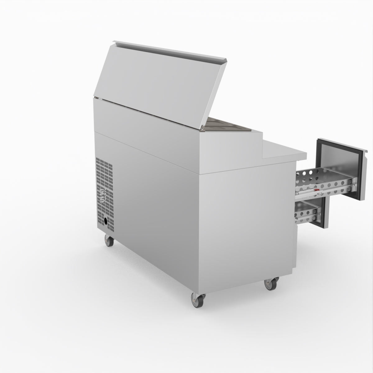 FED-X S/S Four Drawer Sandwich Counter XSS7C13S2V-4D