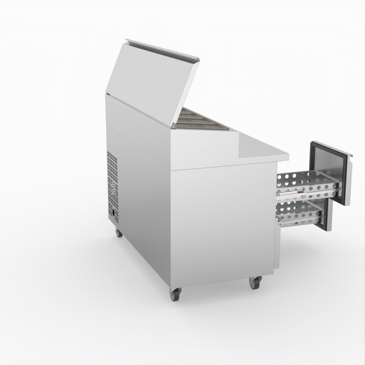 FED-X S/S Four Drawer Sandwich Counter XSS7C13S2V-4D