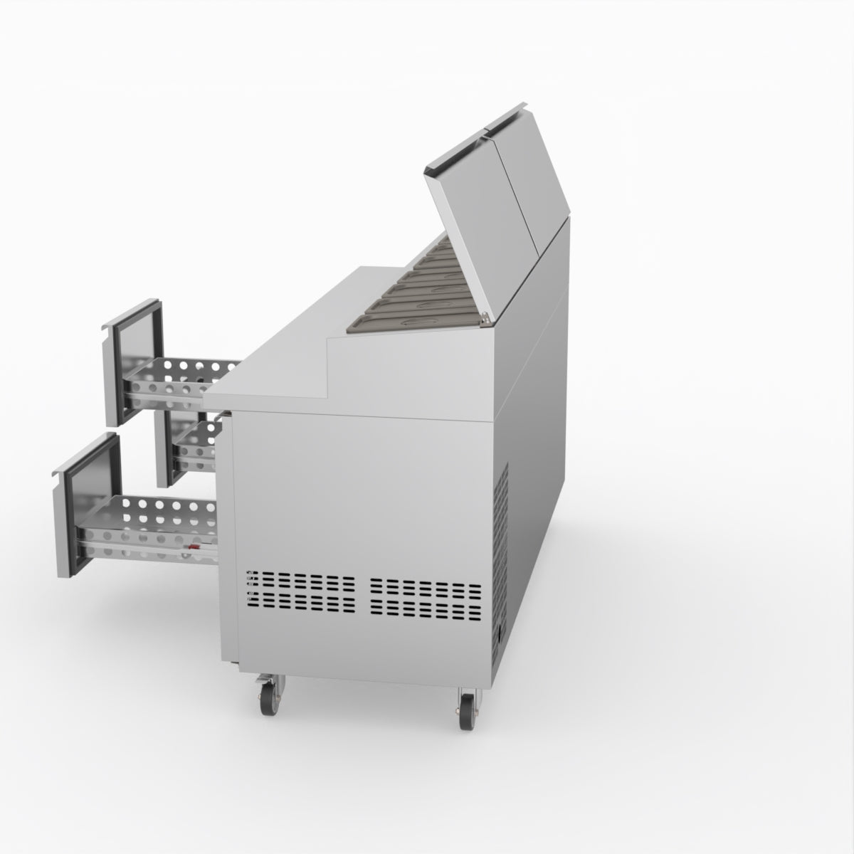 FED-X Six Drawer Salad Prep Fridge XSS7C18S3V-6D