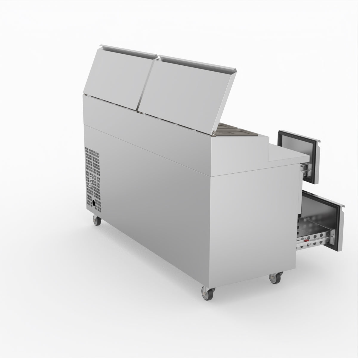 FED-X Six Drawer Salad Prep Fridge XSS7C18S3V-6D
