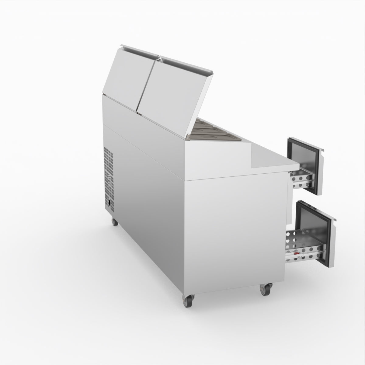FED-X Six Drawer Salad Prep Fridge XSS7C18S3V-6D