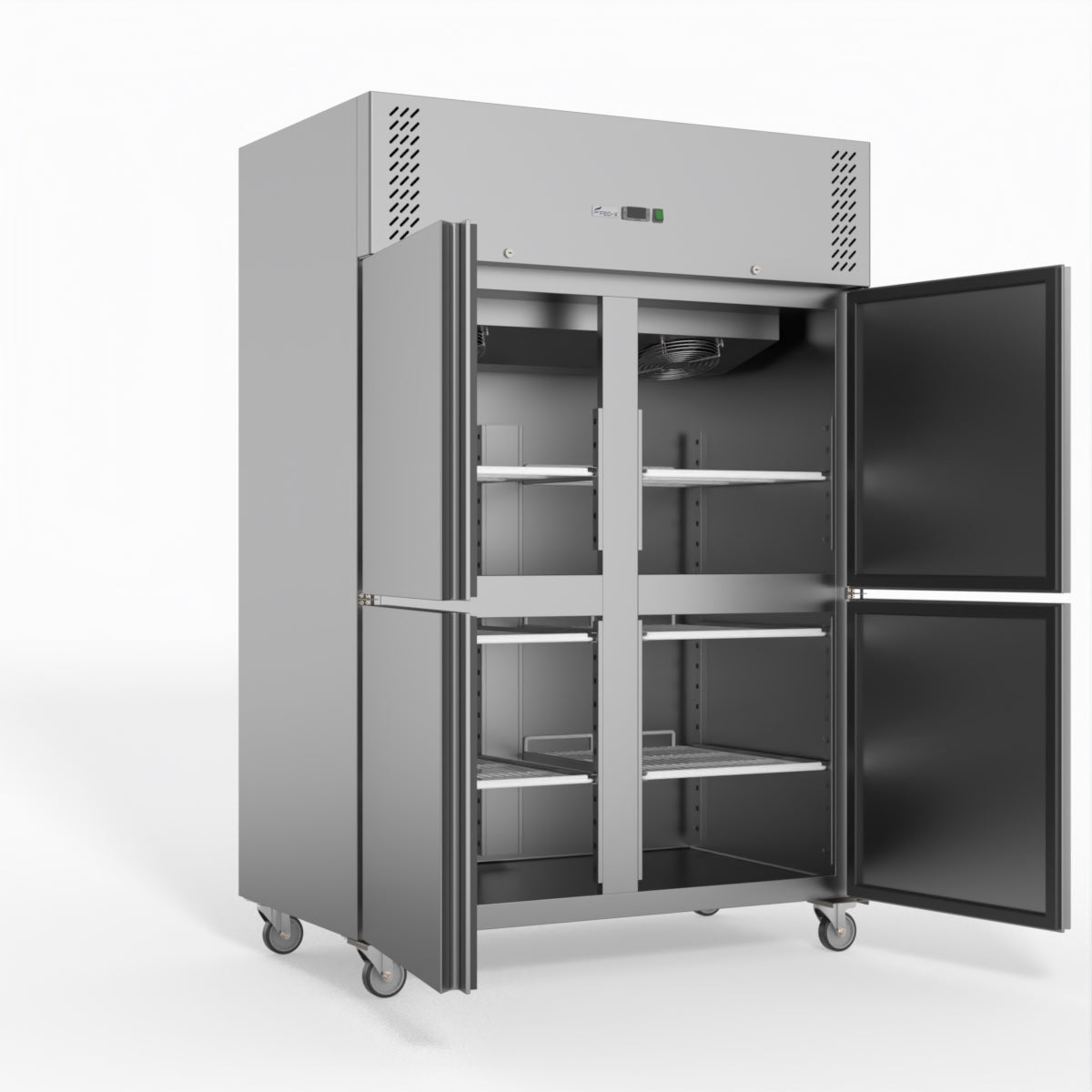 FED-X S/S Four Door Upright Fridge XURC1200S2V