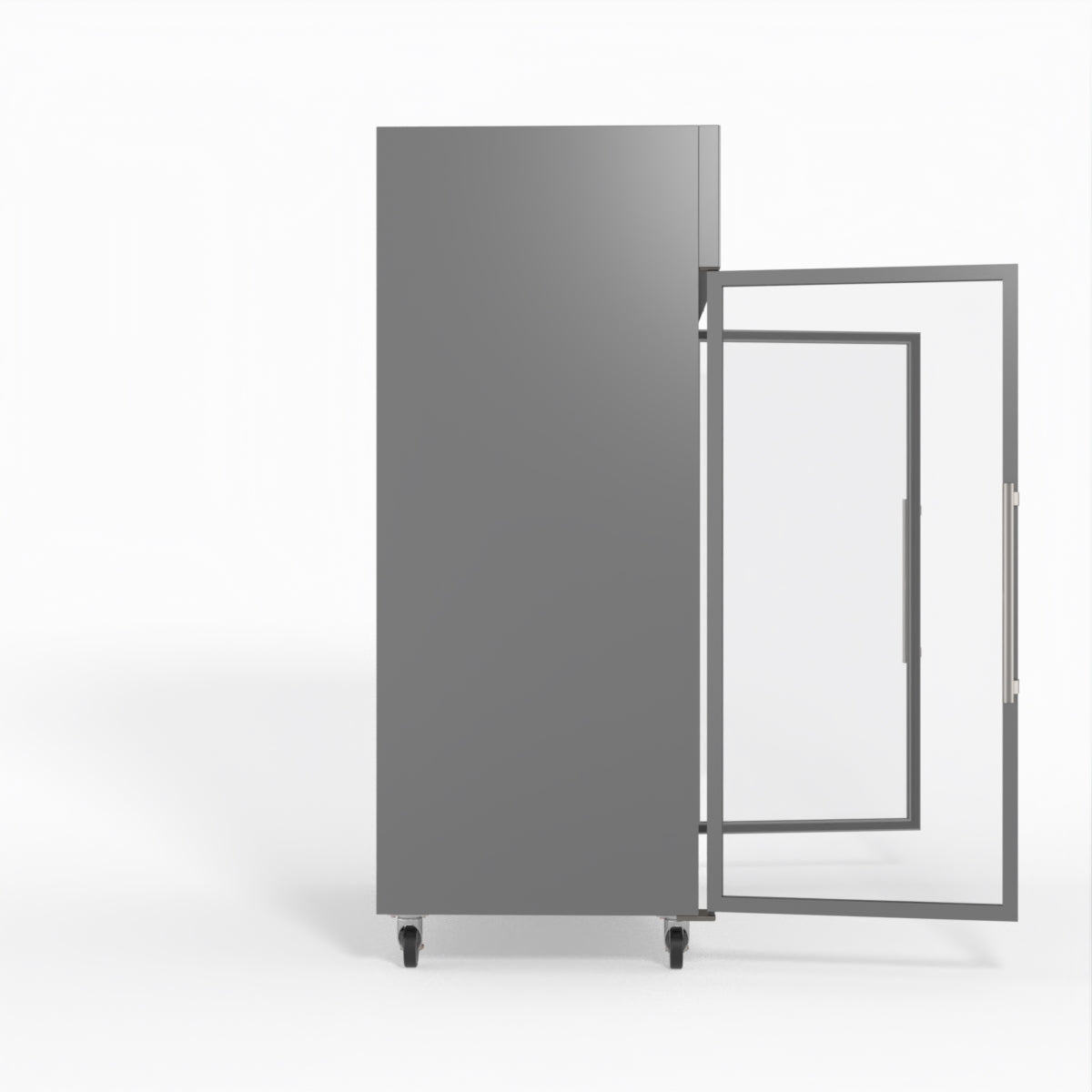 FED-X S/S Two Full Glass Door Upright Freezer XURF1410G2V