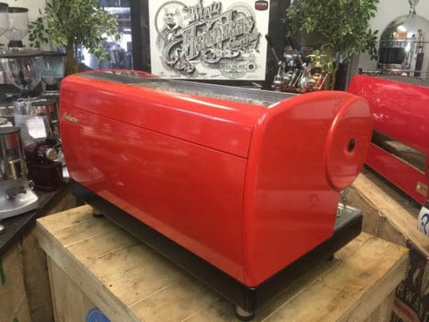 San Marino Lisa R - 3 Group Commercial Espresso Machine - Red