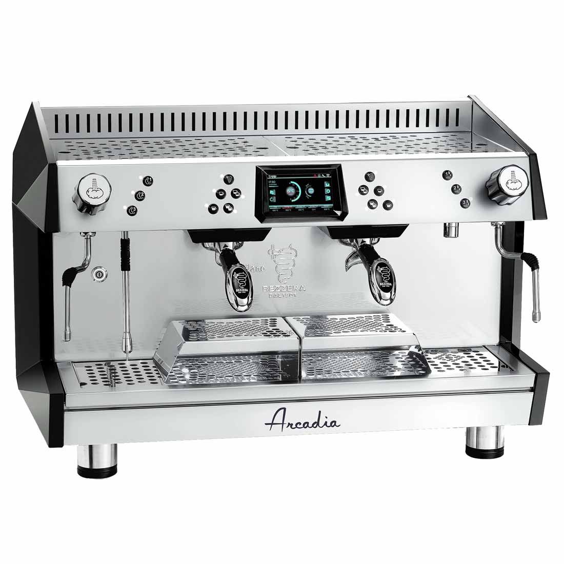 CLEARANCE - Bezzera ARCADIA Professional Espresso coffee machine SS 2 Group PID with display - ARCADIA-G2DP-NSW2022