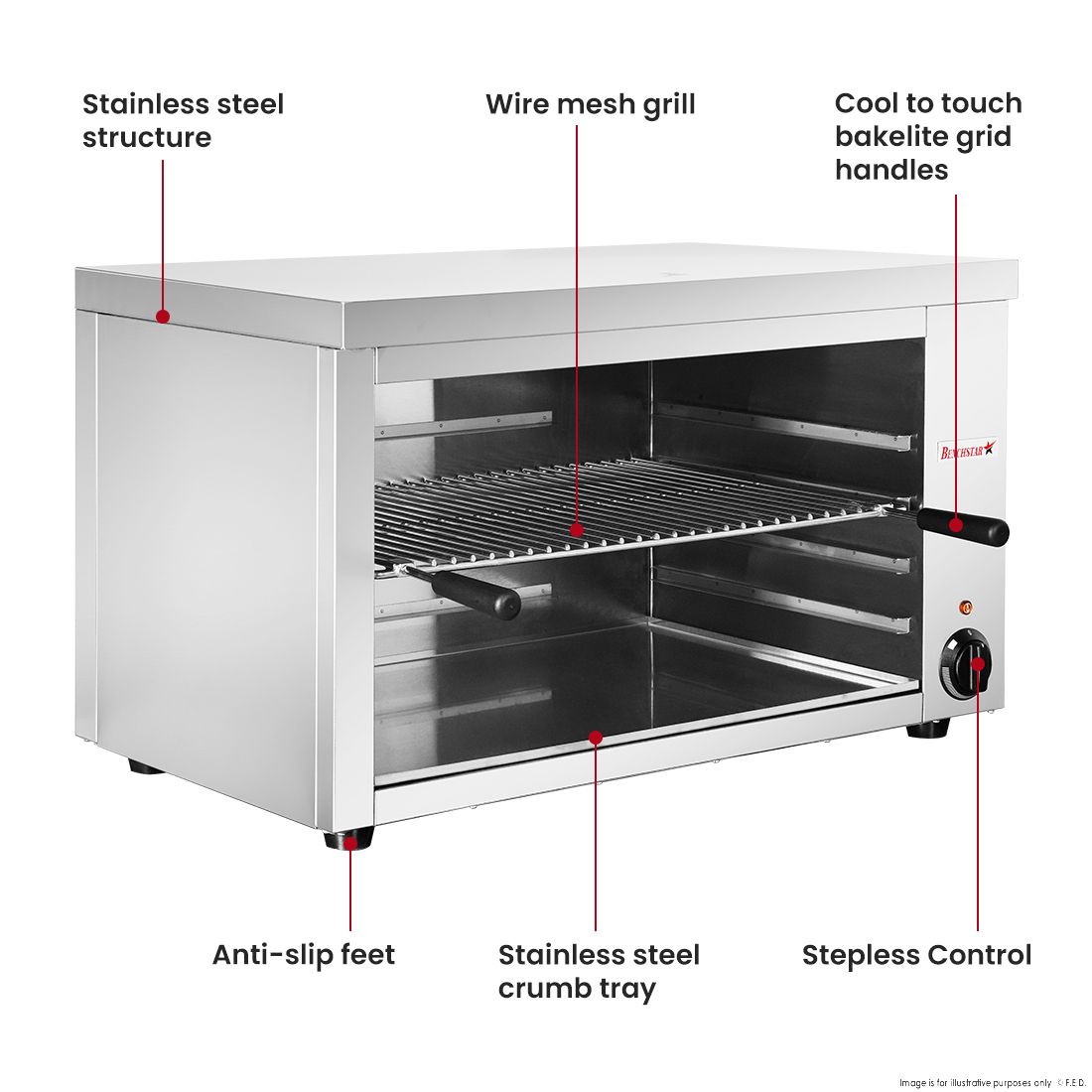 Benchstar Benchstar Toaster Griller Salamander AT-937E