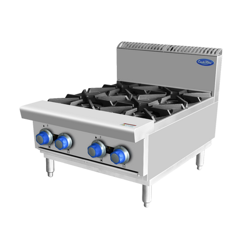 Cookrite AT80G4B-C Open 4 Burner Cook Top - Natural Gas/LPG