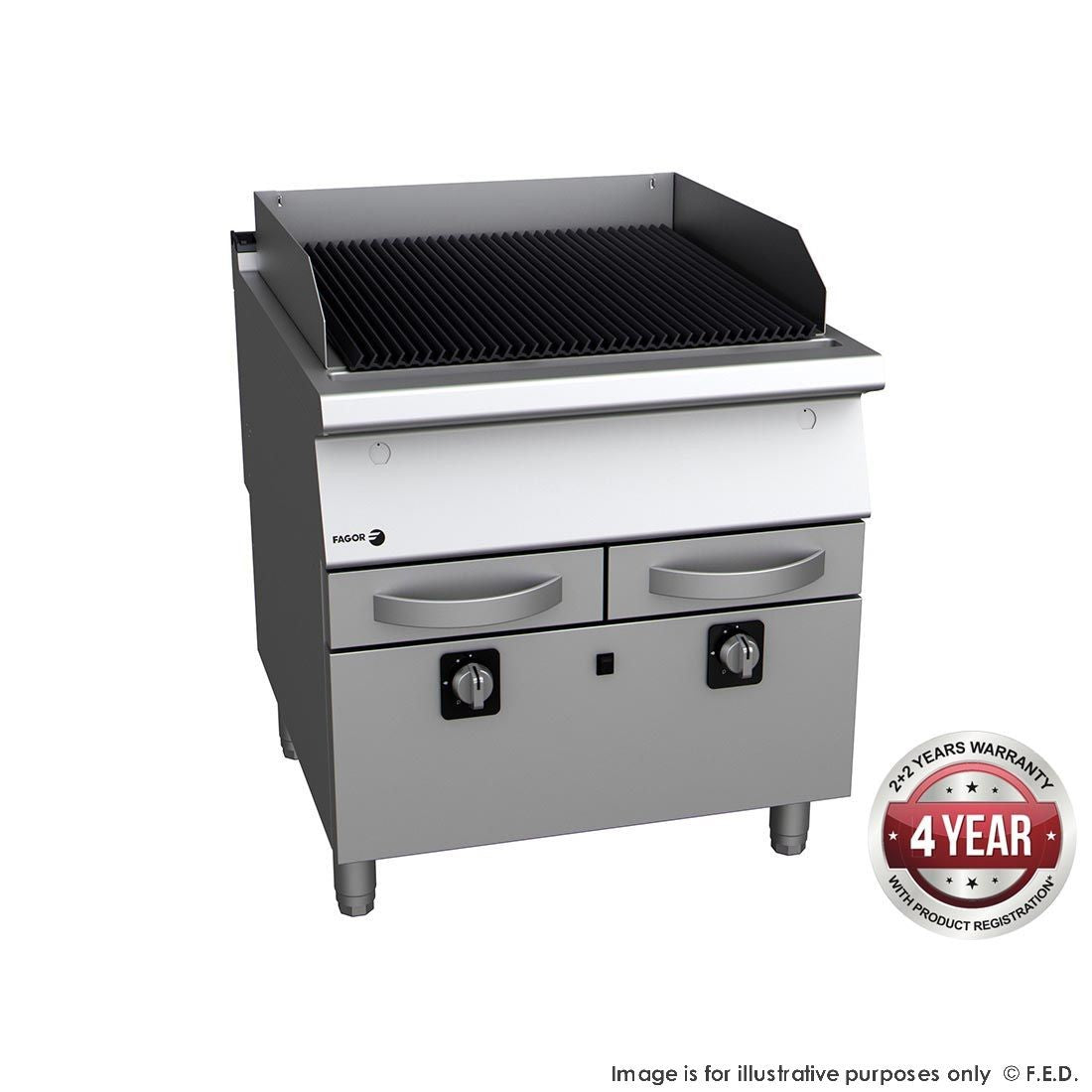 Fagor Kore 900 Series B-G910 Chargrill - Natural Gas/LPG