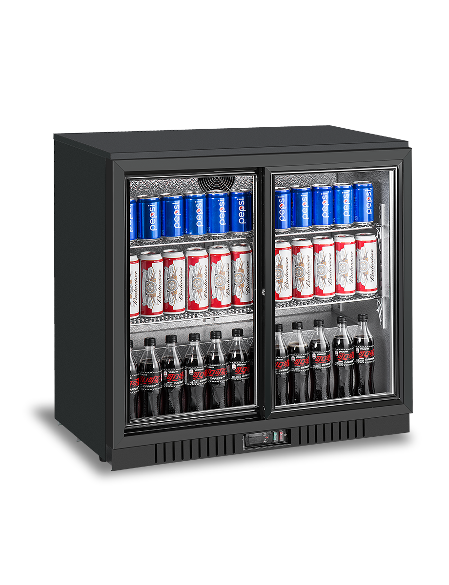 2 Door Bar Fridges Sliding Door | Atosa | BB-208SEC