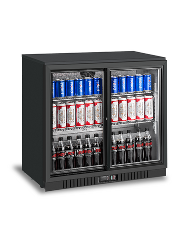 2 Door Bar Fridges Sliding Door | Atosa | BB-208SEC