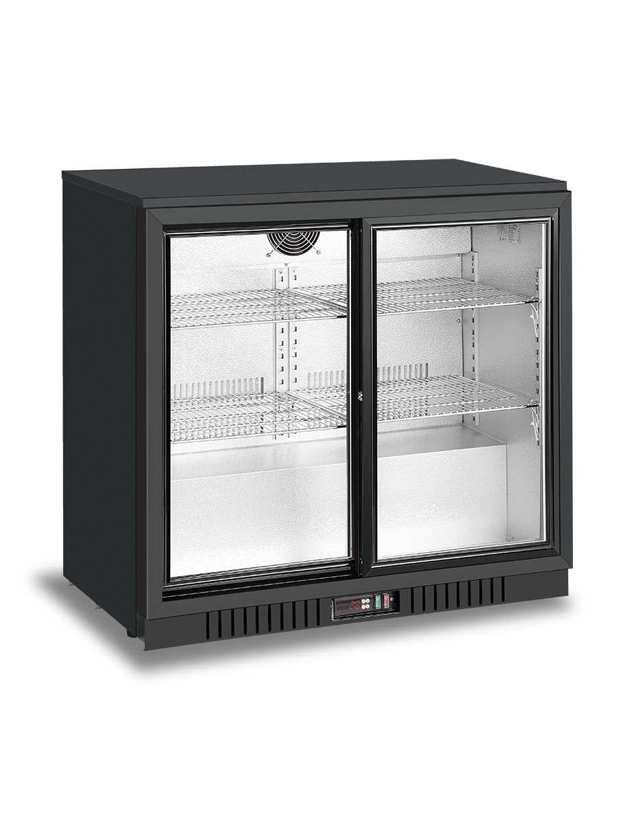 2 Door Bar Fridges Sliding Door | Atosa | BB-208SEC