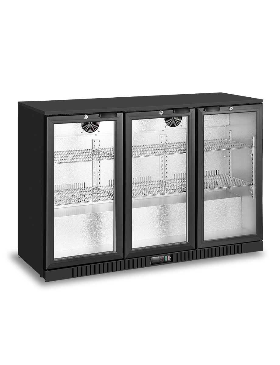 3 Door Bar Fridges Swing Door | Atosa | BB-330HEC