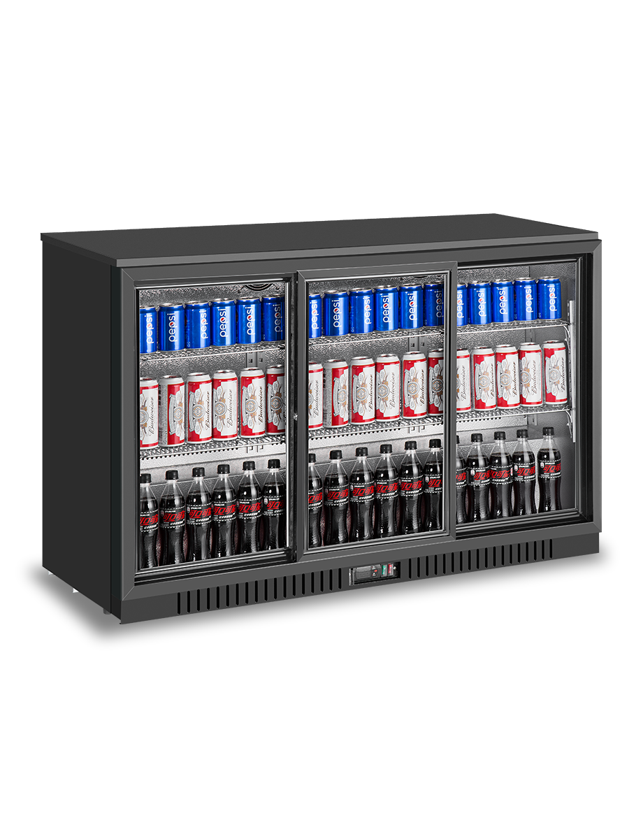 3 Door Bar Fridges Sliding Door | Atosa | BB-330SEC