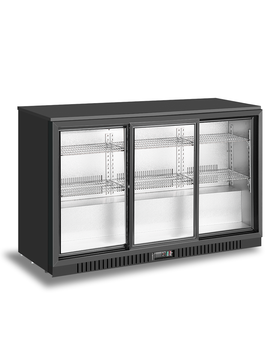 3 Door Bar Fridges Sliding Door | Atosa | BB-330SEC