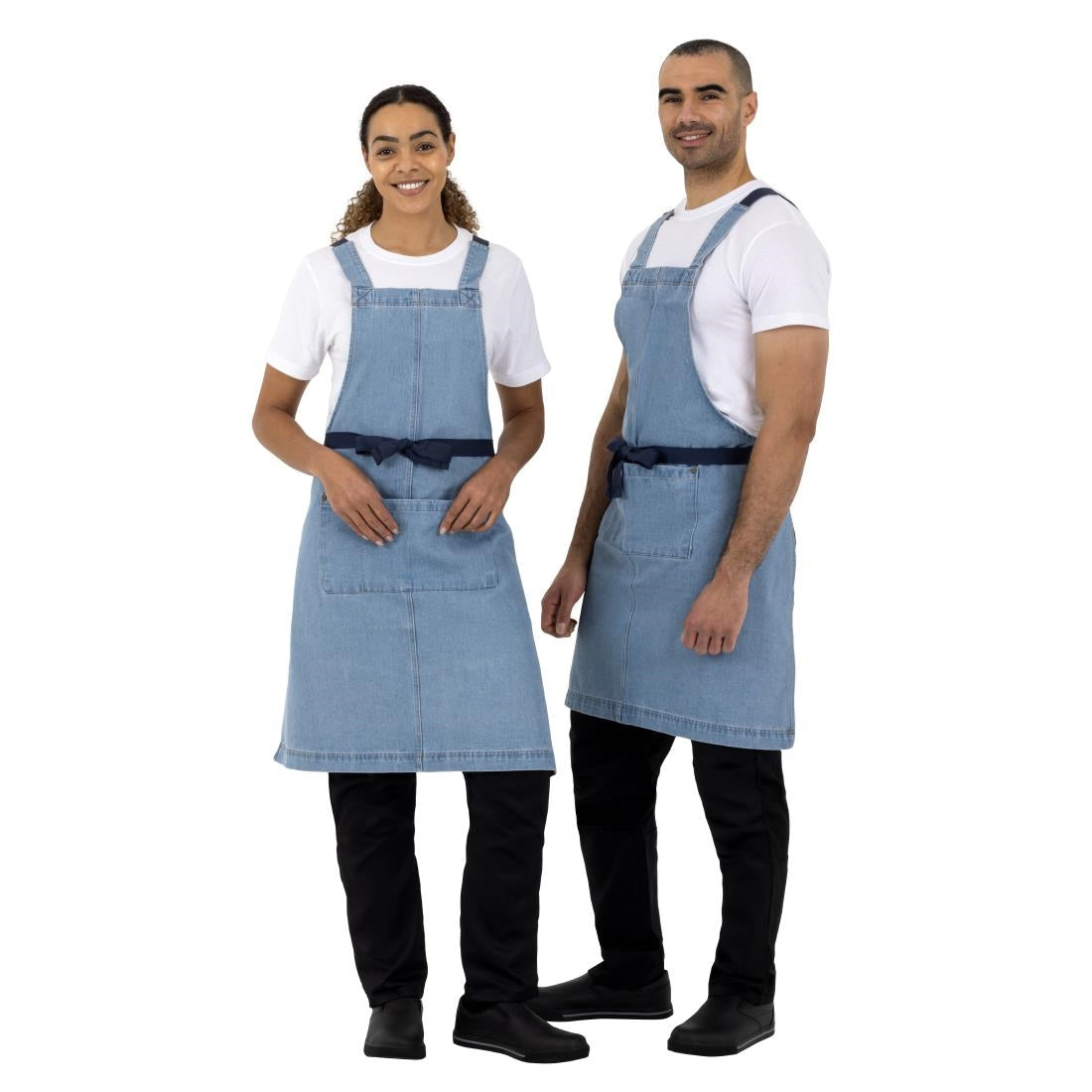 Southside Denim Bib Apron Light Blue - BB694