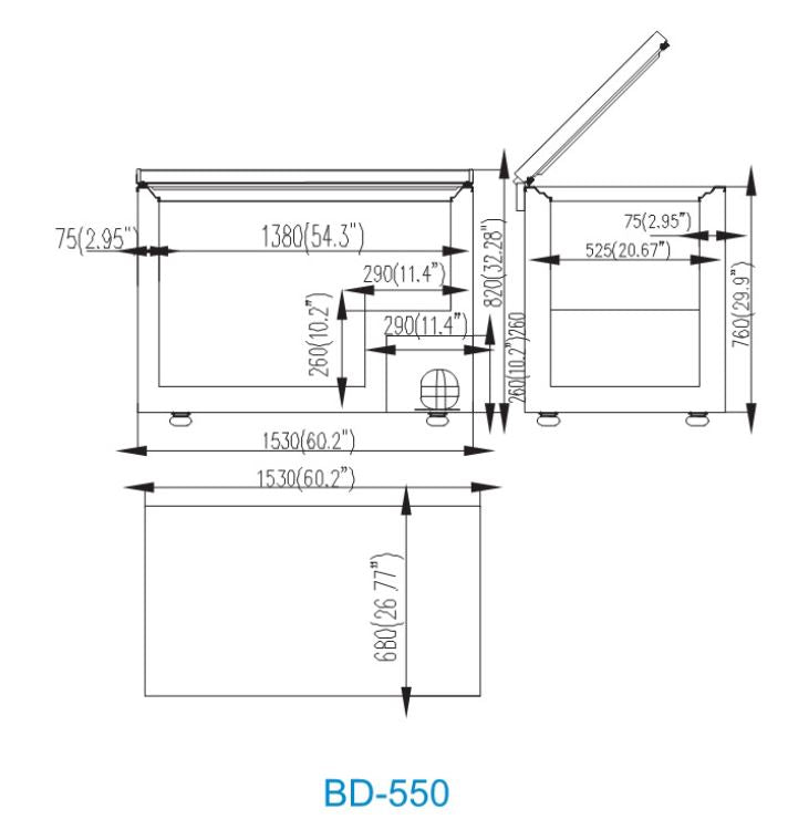 Commercial Chest Freezers 550 | Atosa | BD-550