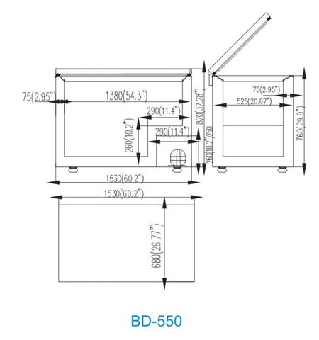 Commercial Chest Freezers 550 | Atosa | BD-550