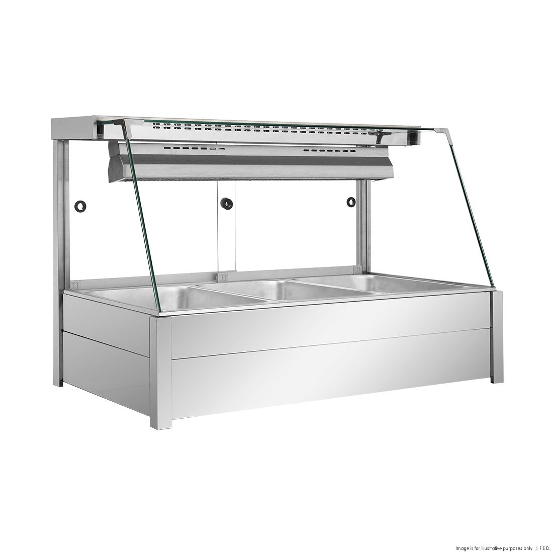 Bonvue Angled Countertop Wet And Dry Bain Marie BM11TC
