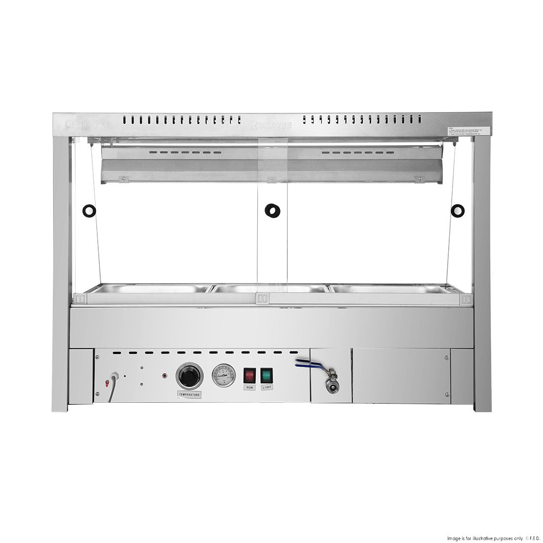 Bonvue Angled Countertop Wet And Dry Bain Marie BM11TC