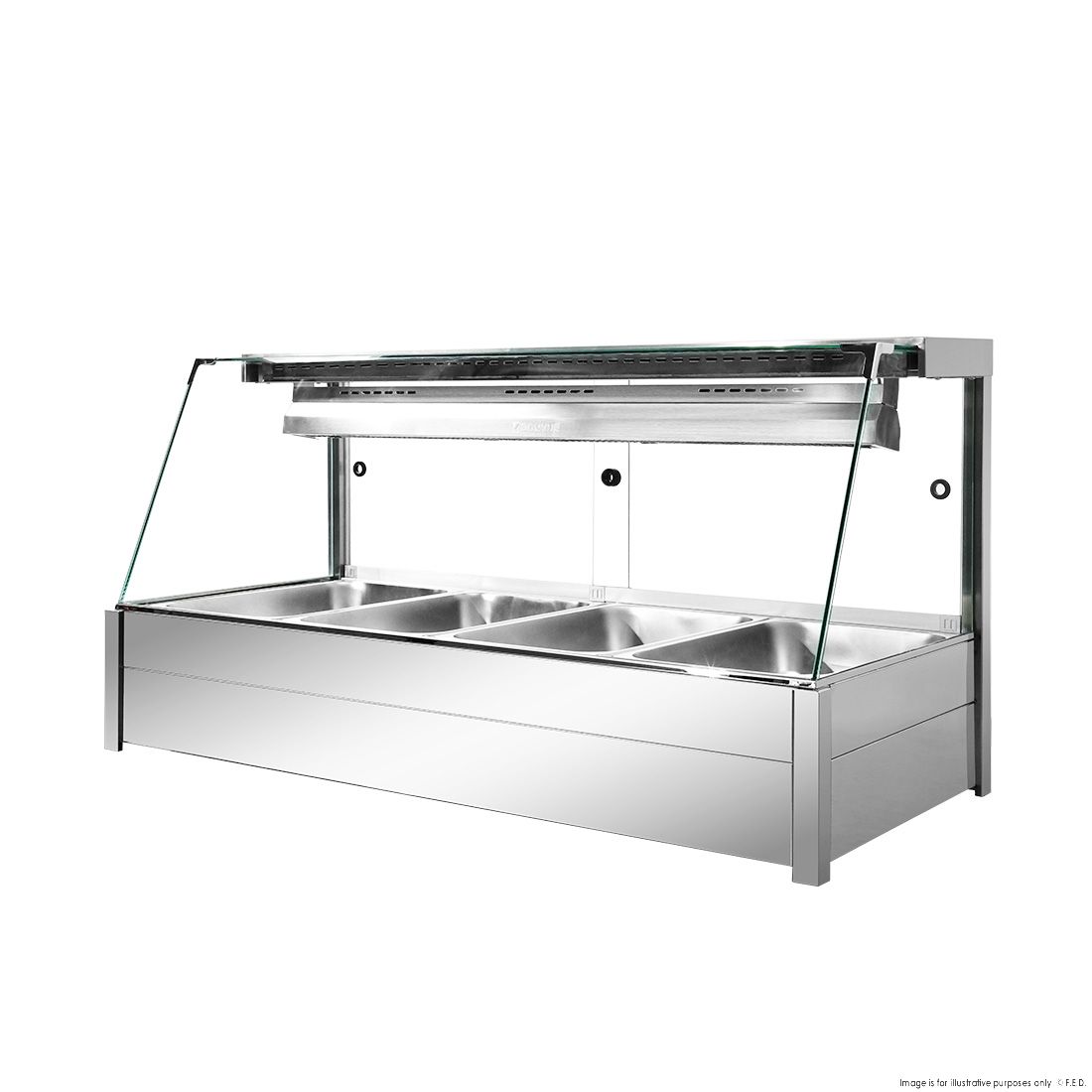 Bonvue Angled Countertop Wet And Dry Bain Marie BM14TC
