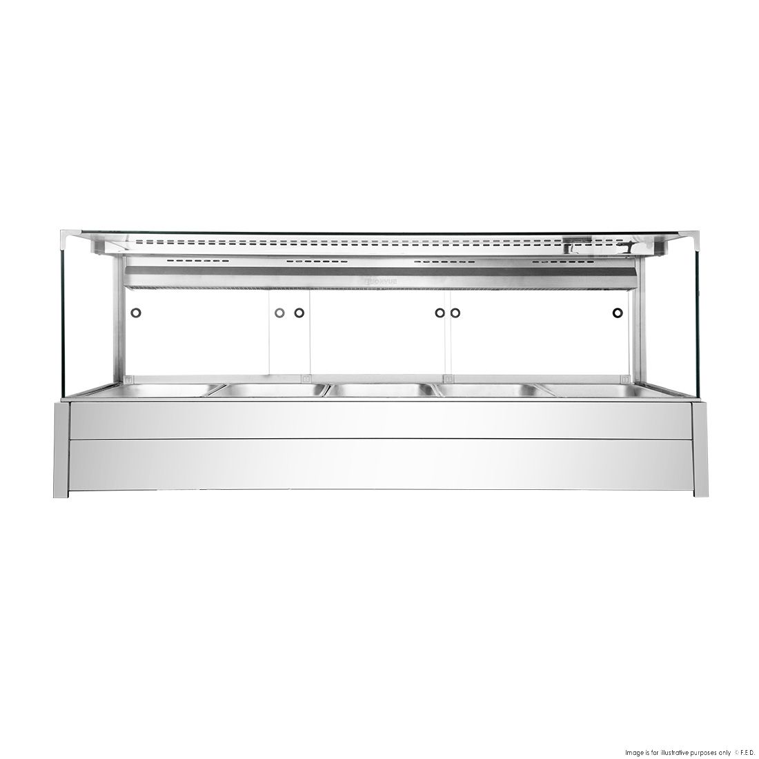 Bonvue Square Countertop Wet And Dry Bain Marie BM17SC