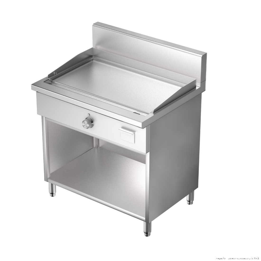 Brenner Volt 800 Series 900mm Induction Griddle with Undershelf - BREE8-900GP