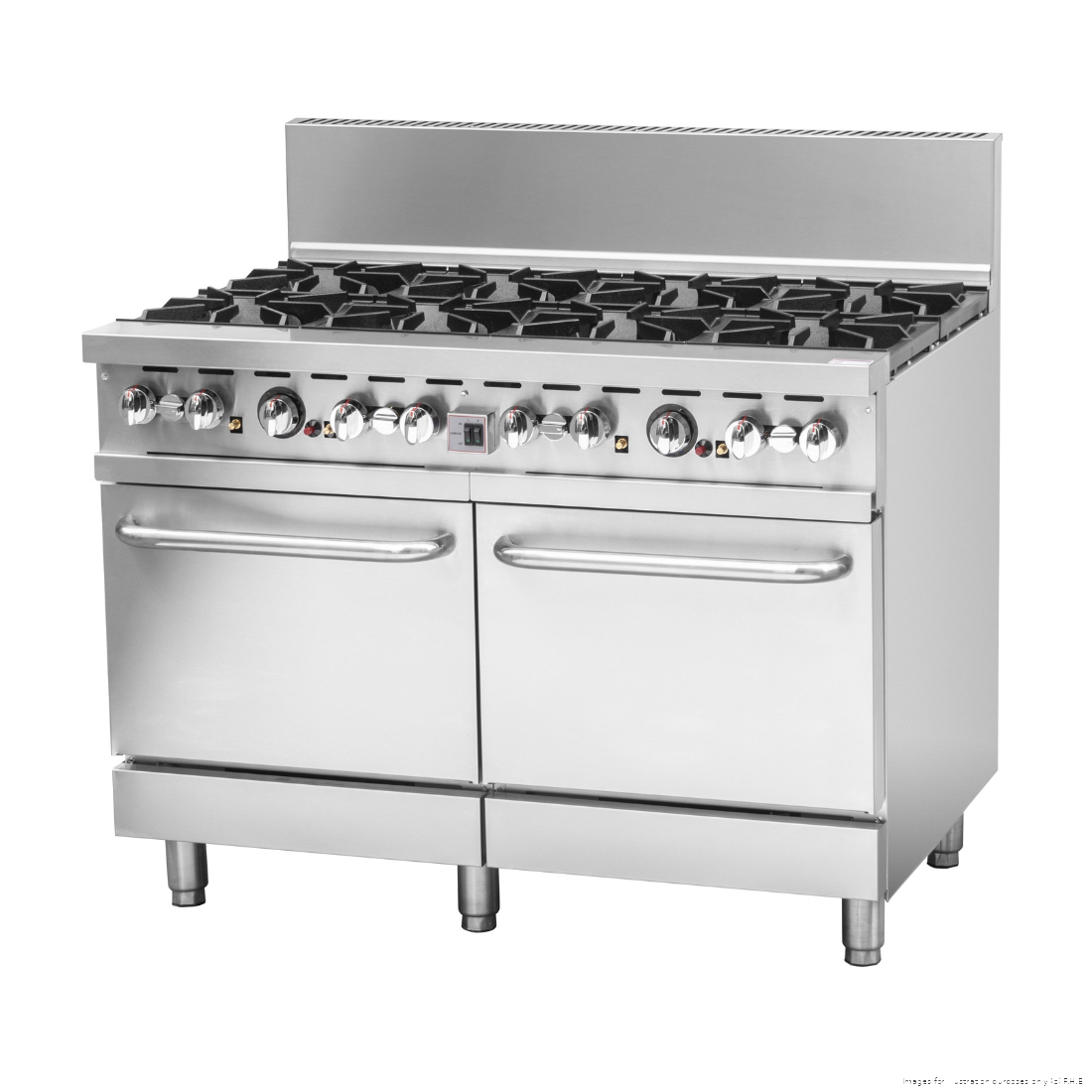 Brenner Forge 800 Series 8 Burner Gas Range with double Fan Forced Oven LPG - BREG8RO-1200L