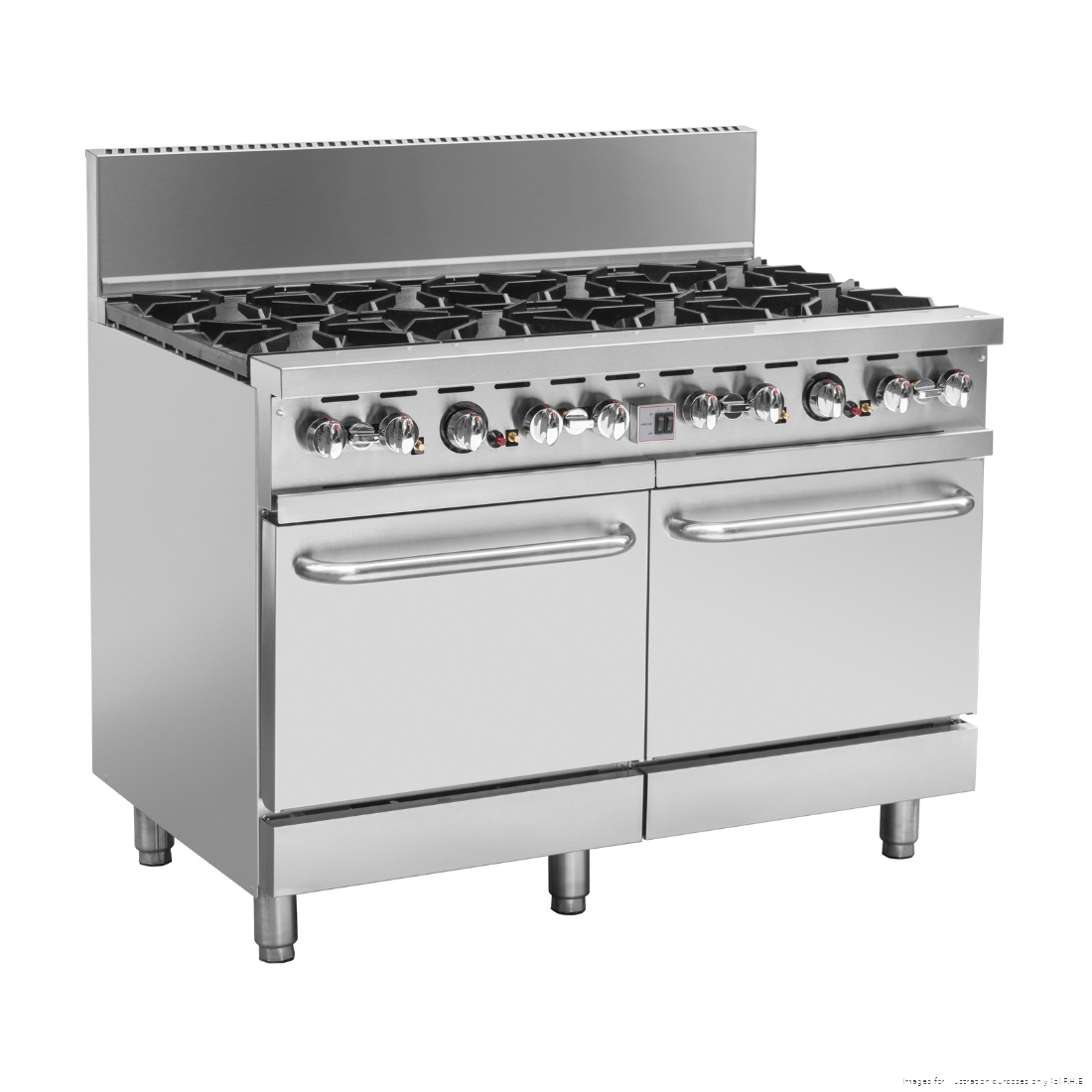 Brenner Forge 800 Series 8 Burner Gas Range with double Fan Forced Oven LPG - BREG8RO-1200L