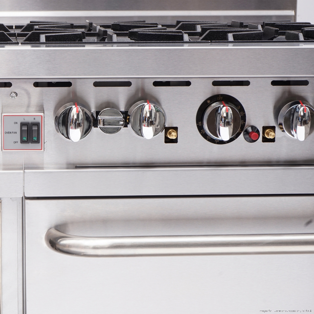 Brenner Forge 800 Series 8 Burner Gas Range with double Fan Forced Oven NG - BREG8RO-1200N